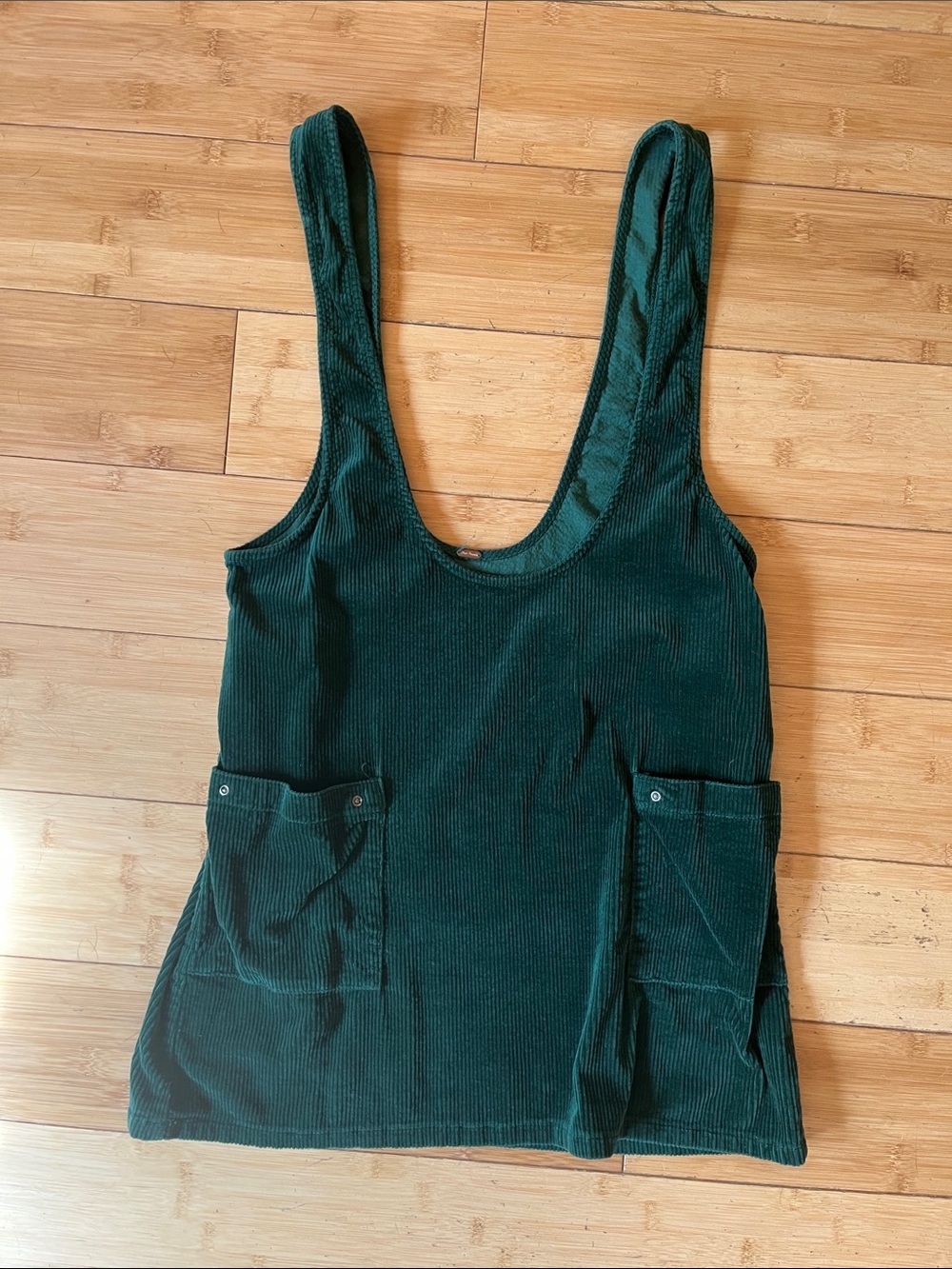 Free People green mini jumper.